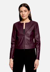 Blazer-Jacke mit Reißverschluss / Modellfoto Vorderseite