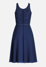 Cocktailkleid mit Spitze / Rückseite