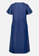 Casual-Kleid mit Flügelärmeln / Rückseite