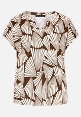 Basic Shirt mit V-Ausschnitt / Vorderseite