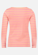 Ringelshirt mit Rundhalsausschnitt / Rückseite