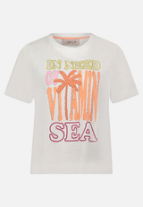 Printshirt mit Rundhalsausschnitt / Vorderseite