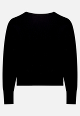 Feinstrickpullover mit Fledermausärmeln / Rückseite
