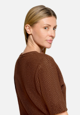 Casual-Shirt mit Lurexfaden / Detailbild
