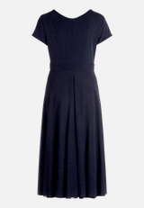 Cocktailkleid im Glitzer-Look / Rückseite