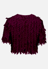 Blusenjacke gerader Schnitt / Rückseite