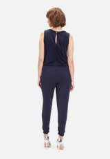 Jumpsuit im Glitzer-Look / Modellfoto Rückseite