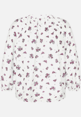 Schlupfbluse  mit Blumen / Rückseite