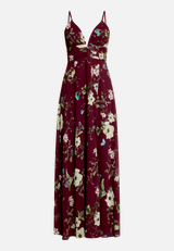 Abendkleid mit Muster / Vorderseite