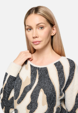 Strickpullover mit Rippbündchen / Detailbild