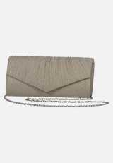 Clutch-Tasche mit Raffung / Vorderseite