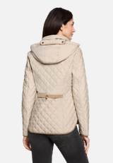 Sommerjacke mit abnehmbarer Kapuze / Modellfoto Rückseite