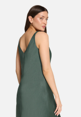 Abendkleid mit breiten Trägern / Detailbild