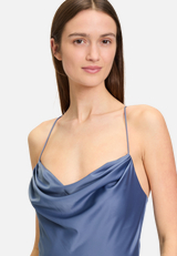 Abendkleid mit Wasserfallausschnitt / Detailbild