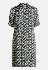 Hemdblusenkleid mit Aufdruck / Rückseite