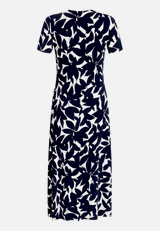 Midikleid mit Raffung / Rückseite