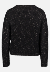 Strick-Cardigan mit Lurexfaden / Rückseite