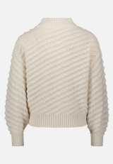 Strickpullover mit Struktur / Rückseite
