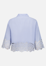 Casual-Bluse mit Stickerei / Rückseite