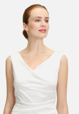 Abendkleid mit Raffung / Detailbild