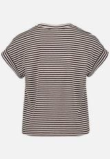 Shirt  gestreift mit V-Ausschnitt  / Rückseite