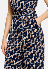 Jumpsuit  kurzarm mit grafischem Muster  / Detailbild