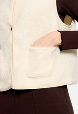 Sweatjacke mit aufgesetzten Taschen / Detailbild