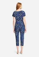 Jumpsuit mit Eingrifftaschen / Modellfoto Rückseite