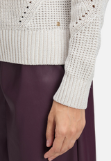 Strickpullover mit Lurexfaden / Detailbild