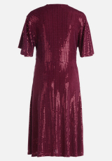 Cocktailkleid im Glitzer-Look / Rückseite