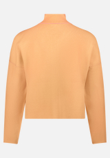 Strick-Cardigan mit Stehkragen / Rückseite
