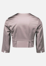 Bolero-Jacke mit Kellerfalten / Rückseite