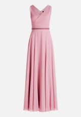 Abendkleid mit Plissee / Vorderseite