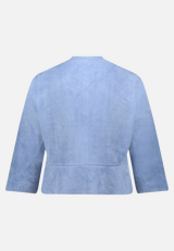 Velourslederjacke mit 3/4 Arm  / Rückseite