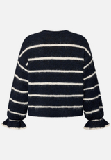 Pullover gestreift mit Wolle / Rückseite