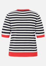 Basic-Pullover mit Streifen / Rückseite