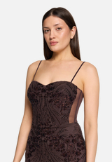 Abendkleid mit Pailletten / Detailbild