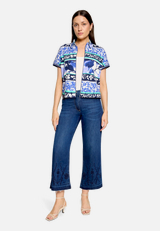 Casual-Hose mit Waschung / Modellfoto Vorderseite (Outfit)