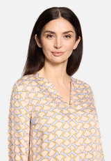 Casual-Bluse mit Muster / Detailbild