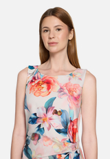 Cocktailkleid mit Blumenprint / Detailbild