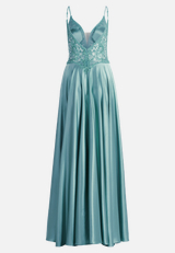 Abendkleid mit Placement / Rückseite