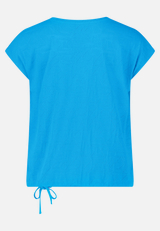 Strukturshirt mit Tunnelzug / Rückseite