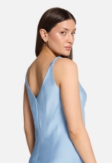 Abendkleid mit breiten Trägern / Detailbild