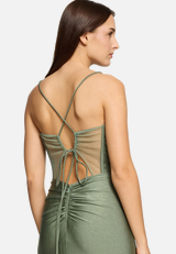 Abendkleid im Glitzer-Look / Detailbild