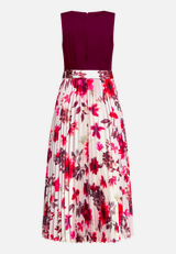 Cocktailkleid mit Plissee / Rückseite