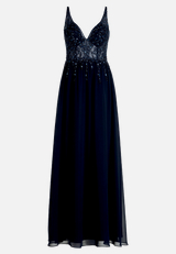 Abendkleid mit Stickerei / Vorderseite