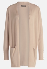 Feinstrickjacke mit Taschen / Vorderseite