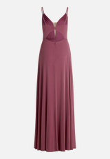 Abendkleid mit Lurexfaden / Rückseite