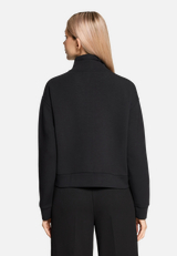 Shirtjacke mit Rippenstruktur / Modellfoto Rückseite