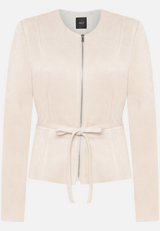 Blazer-Jacke  in Lederoptik  / Vorderseite